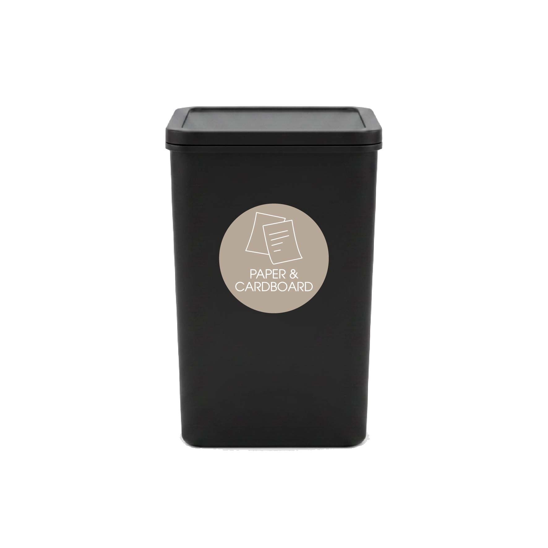 Paper & Cardboard Fawn Background Circle Bin Sticker - New Signs