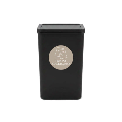 Paper & Cardboard Fawn Background Circle Bin Sticker - New Signs