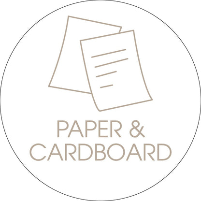 Paper & Cardboard Fawn Circle Bin Sticker - New Signs