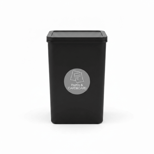 Paper & Cardboard Grey Background Circle Bin Sticker - New Signs