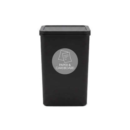 Paper & Cardboard Grey Background Circle Bin Sticker - New Signs