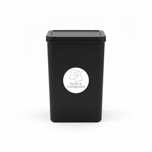 Paper & Cardboard Grey Circle Bin Sticker - New Signs
