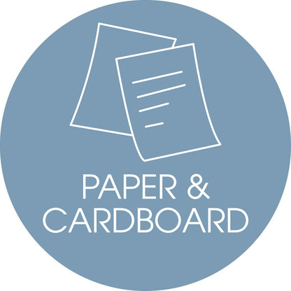 Paper & Cardboard Ocean Background Circle Bin Sticker - New Signs