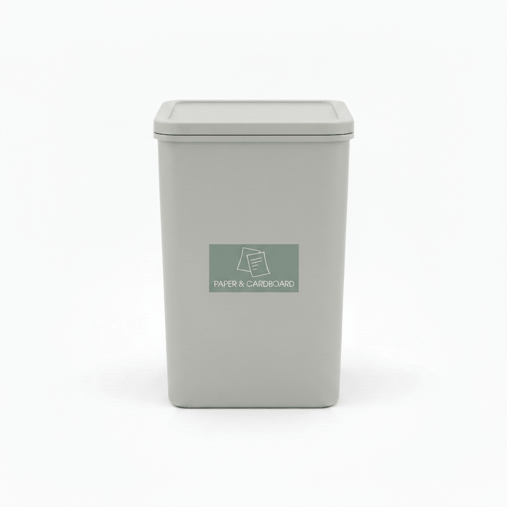 Paper & Cardboard Sage Background Bin Sticker - New Signs