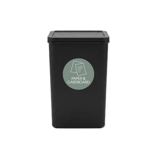 Paper & Cardboard Sage Background Circle Bin Sticker - New Signs