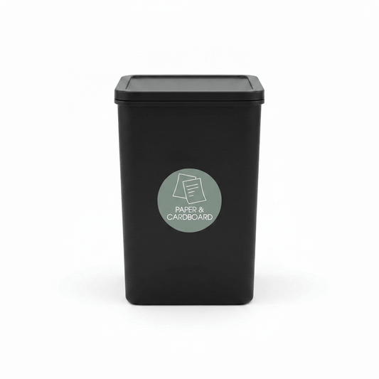 Paper & Cardboard Sage Background Circle Bin Sticker - New Signs