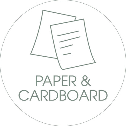 Paper & Cardboard Sage Circle Bin Sticker - New Signs
