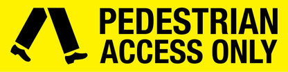 Pedestrian Access Only - Landscape Corflute Toblerone Signs - New Signs
