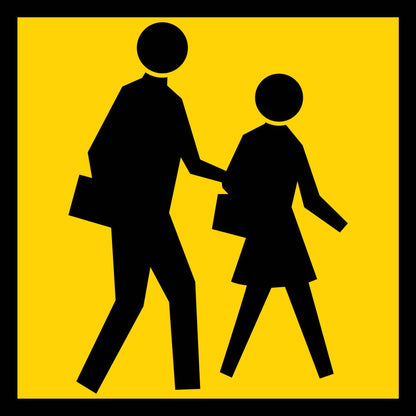 Pedestrian Crossing Multi Message Reflective Traffic Sign - New Signs