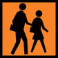 Pedestrian Crossing Orange Multi Message Traffic Sign - New Signs