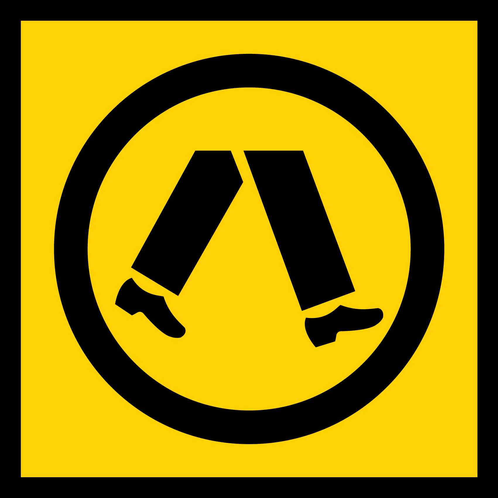 Pedestrian Feet Crossing Multi Message Traffic Sign - New Signs