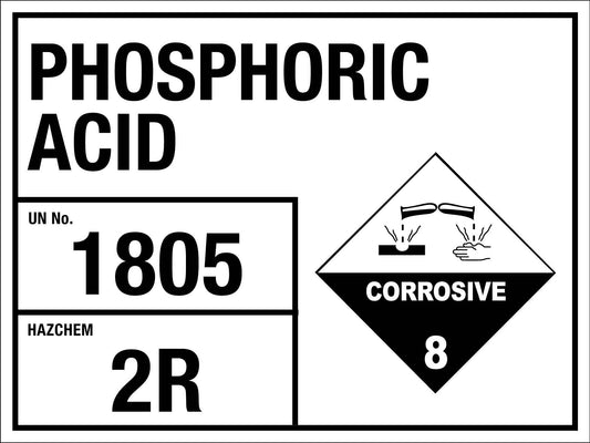 Phosphoric Acid 1805 2R Sign - New Signs