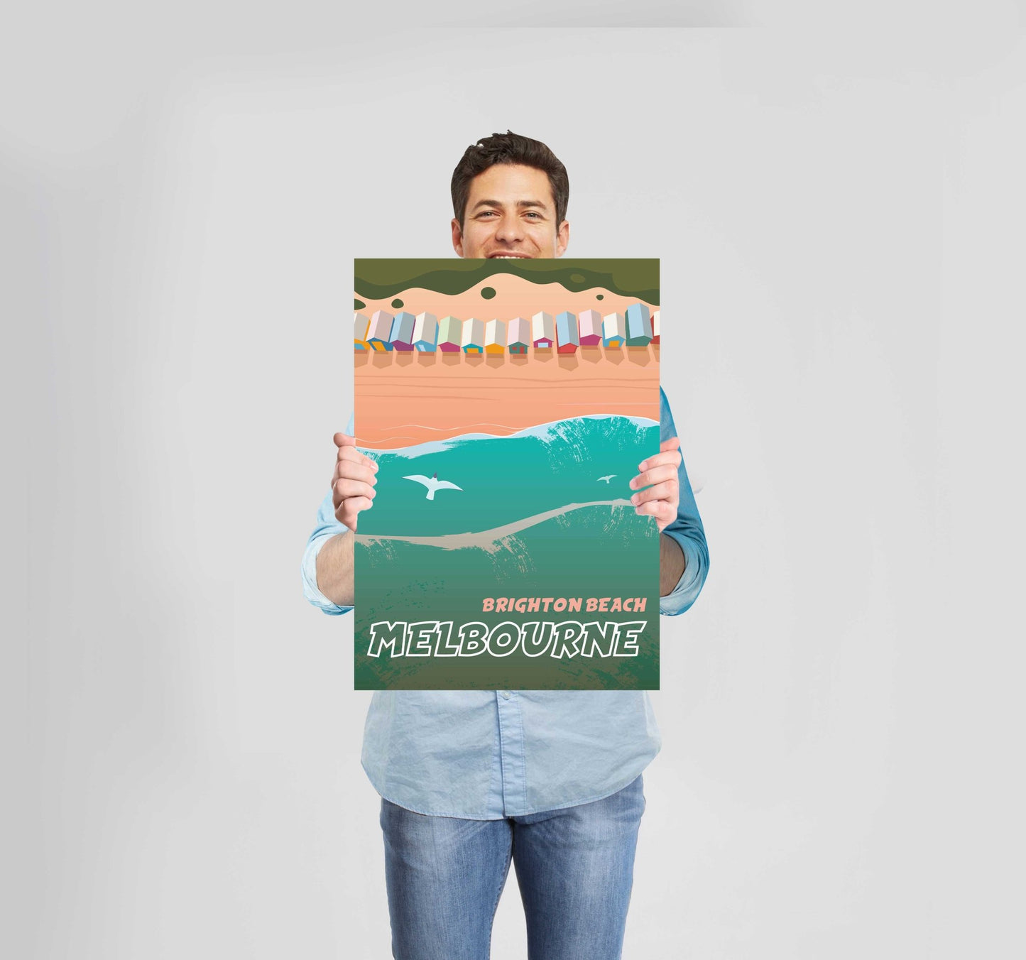 Places Brighton Beach Poster Wall Art Prints - New Signs