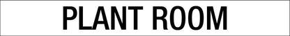 Plant Room - Statutory Sign - New Signs