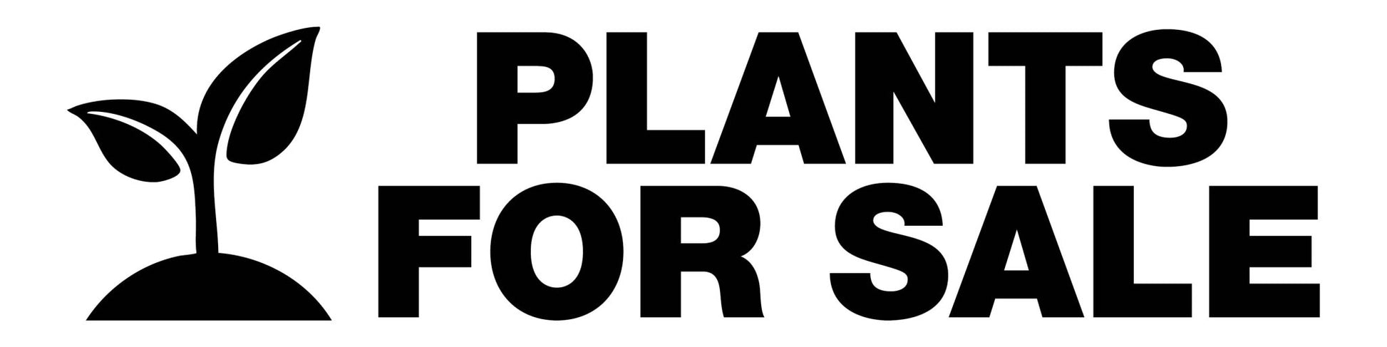 Plants For Sale - Landscape Corflute Toblerone Signs - New Signs