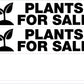 Plants For Sale - Landscape Corflute Toblerone Signs - New Signs