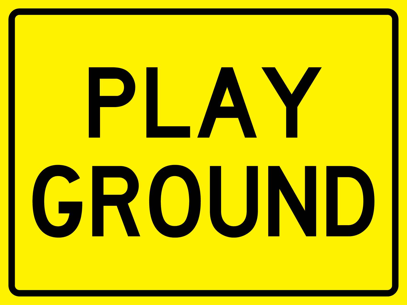 Play Ground Sign - New Signs