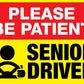 Please Be Patient Senior Driver Magnetic Vehicle Sign - New Signs