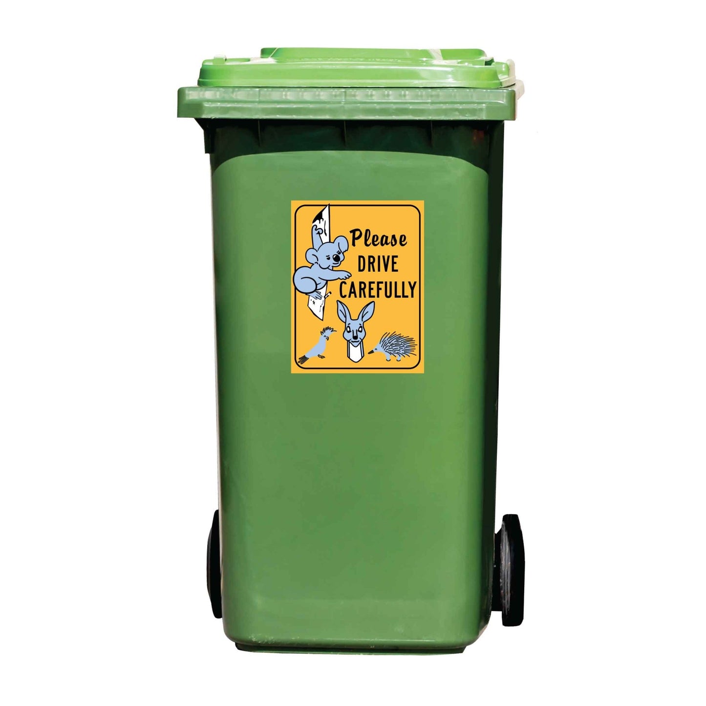 Please Drive Carefully Wildlife Wheelie Bin Sticker - New Signs