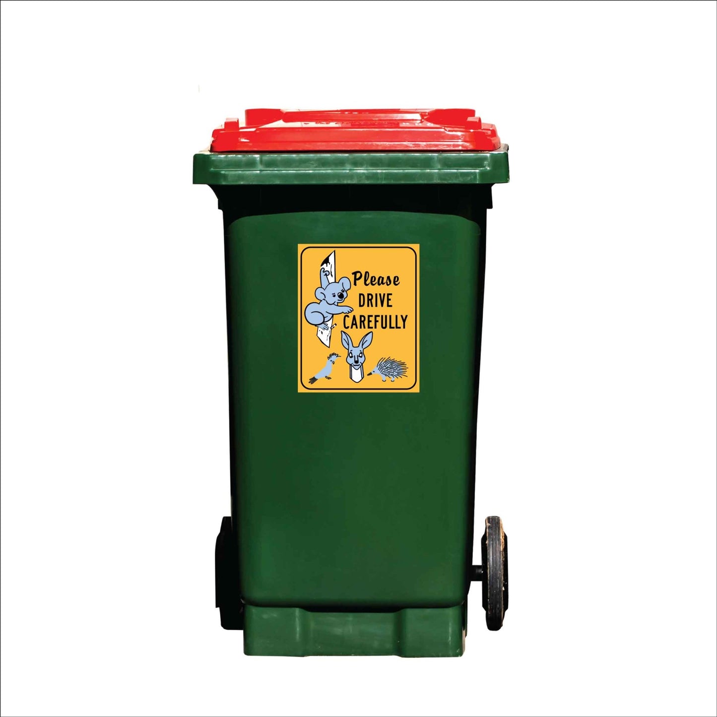 Please Drive Carefully Wildlife Wheelie Bin Sticker - New Signs