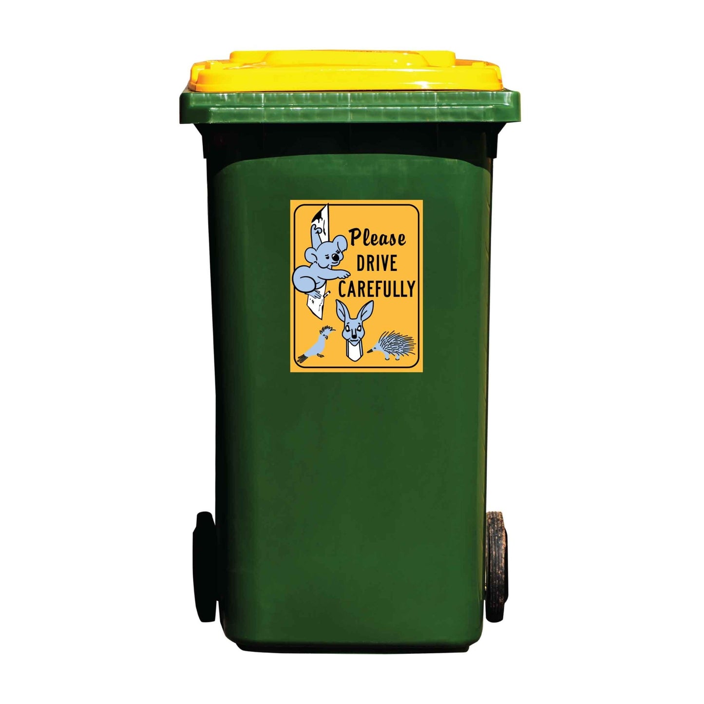 Please Drive Carefully Wildlife Wheelie Bin Sticker - New Signs