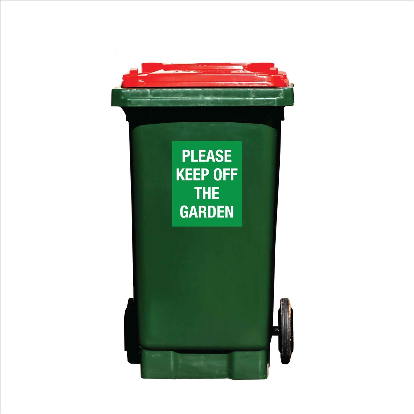 Please Keep Off The Garden Wheelie Bin Sticker - New Signs