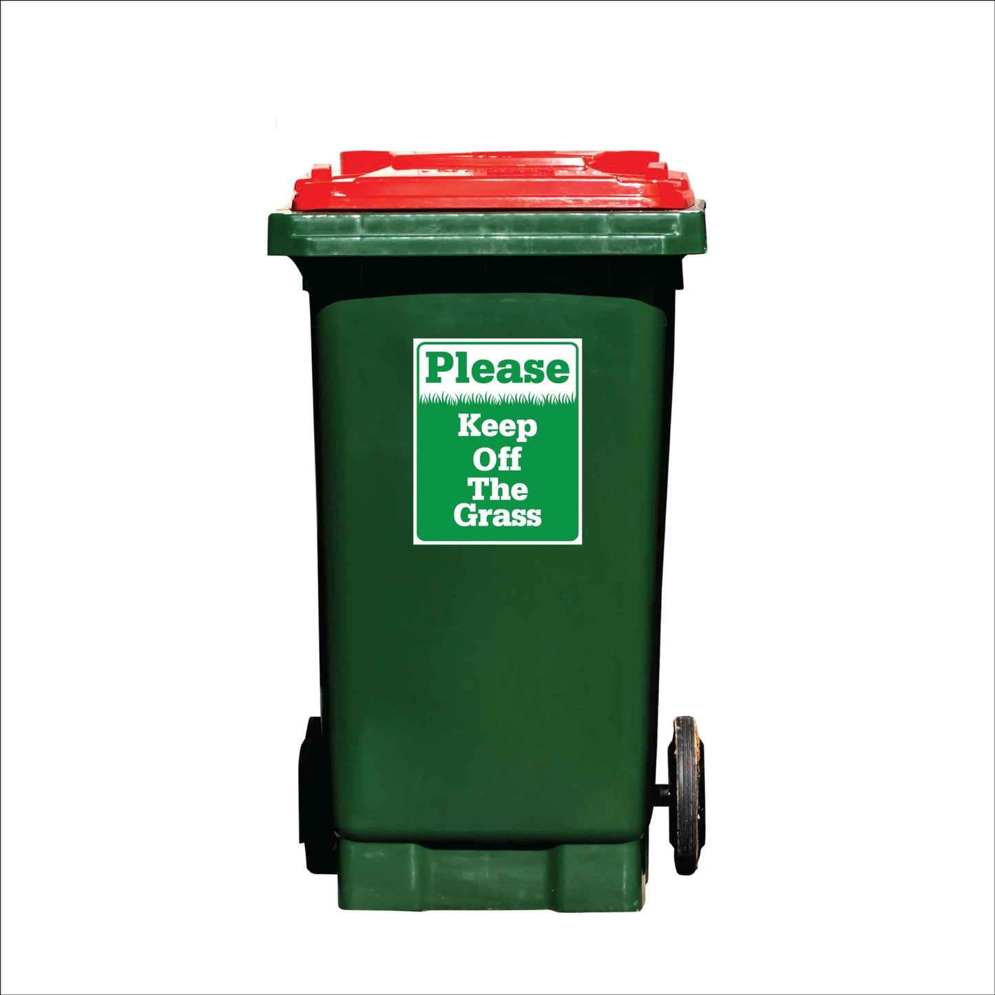 Please Keep Off The Grass Wheelie Bin Sticker - New Signs