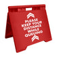 Please Keep Your Distance While Queuing - Evarite A - Frame Sign - New Signs