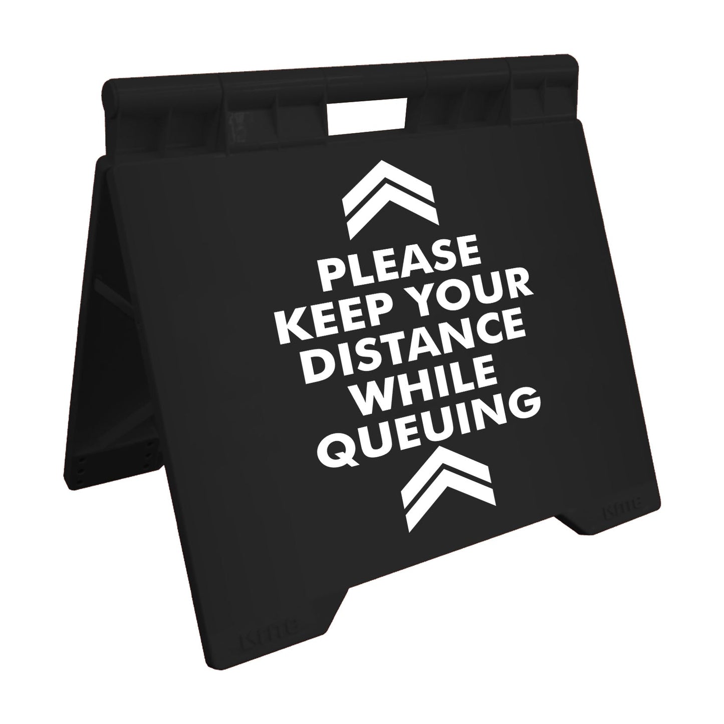 Please Keep Your Distance While Queuing - Evarite A - Frame Sign - New Signs