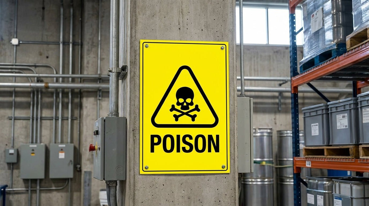 Poison Bright Yellow Sign - New Signs