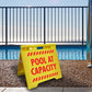 Pool At Capacity - Evarite A - Frame Sign - New Signs
