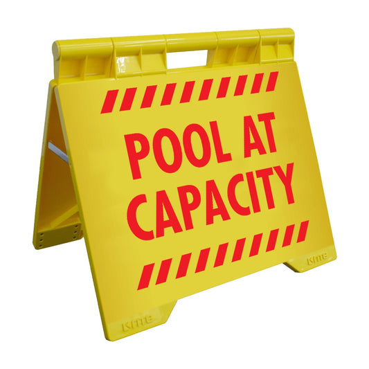 Pool At Capacity - Evarite A - Frame Sign - New Signs