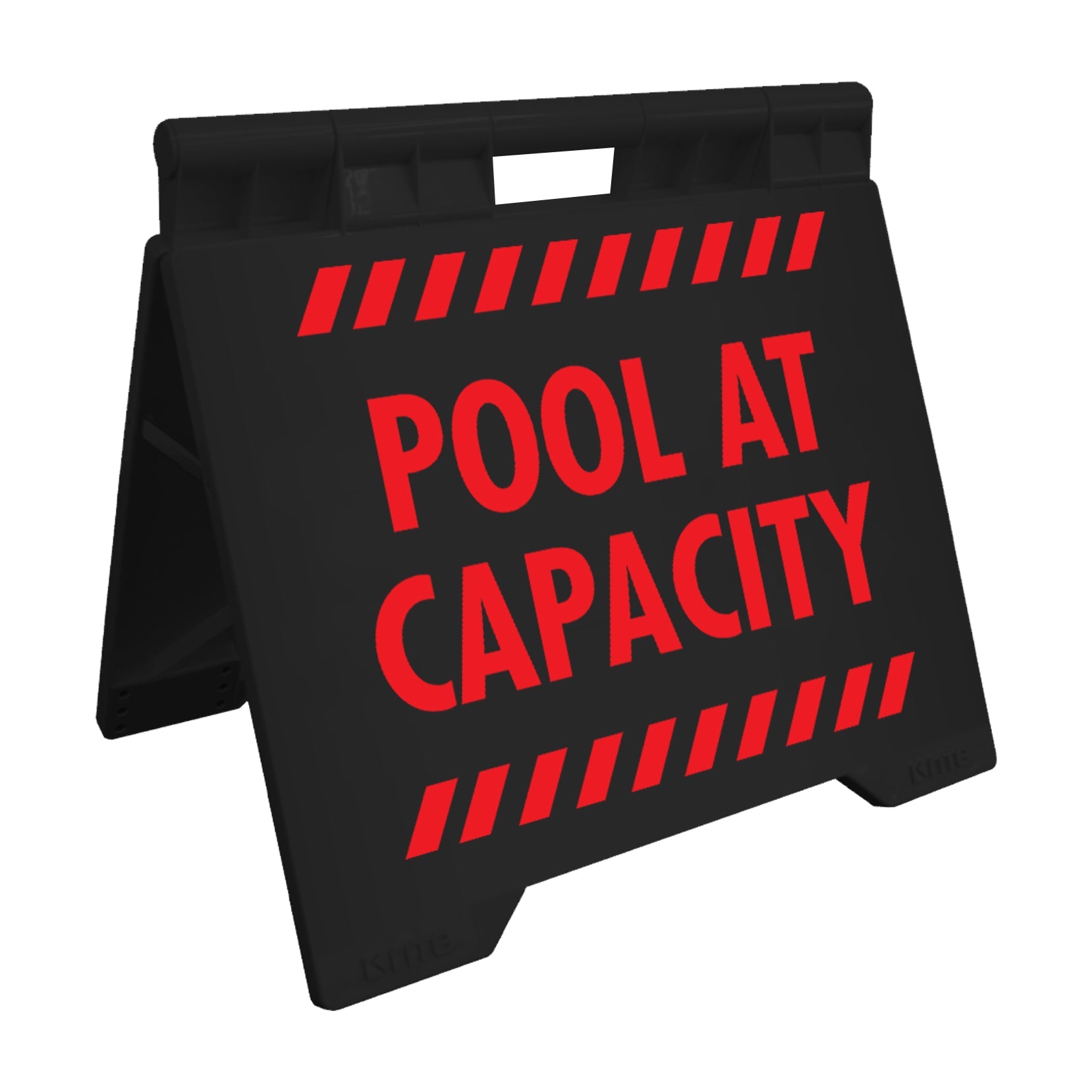 Pool At Capacity - Evarite A - Frame Sign - New Signs