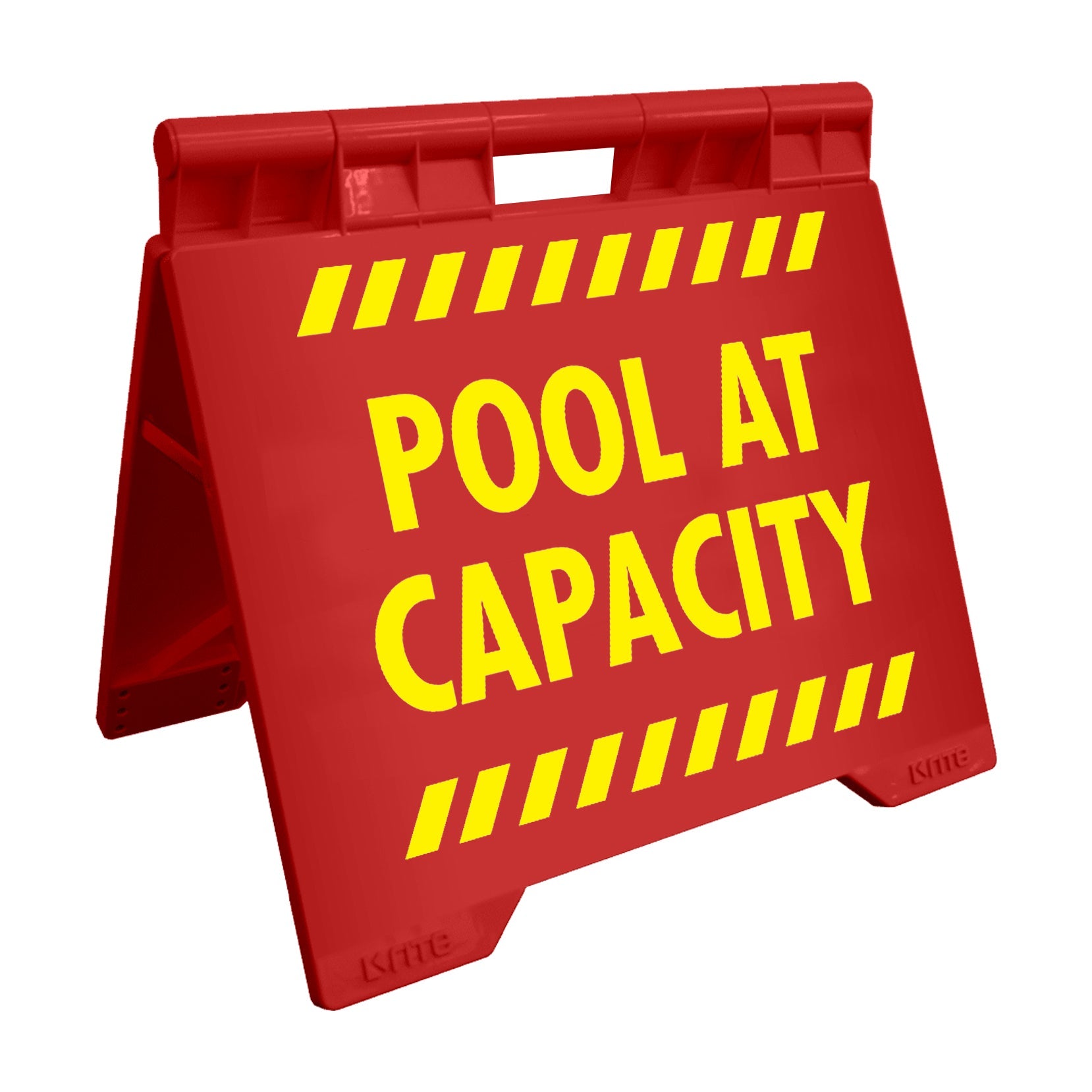 Pool At Capacity - Evarite A - Frame Sign - New Signs