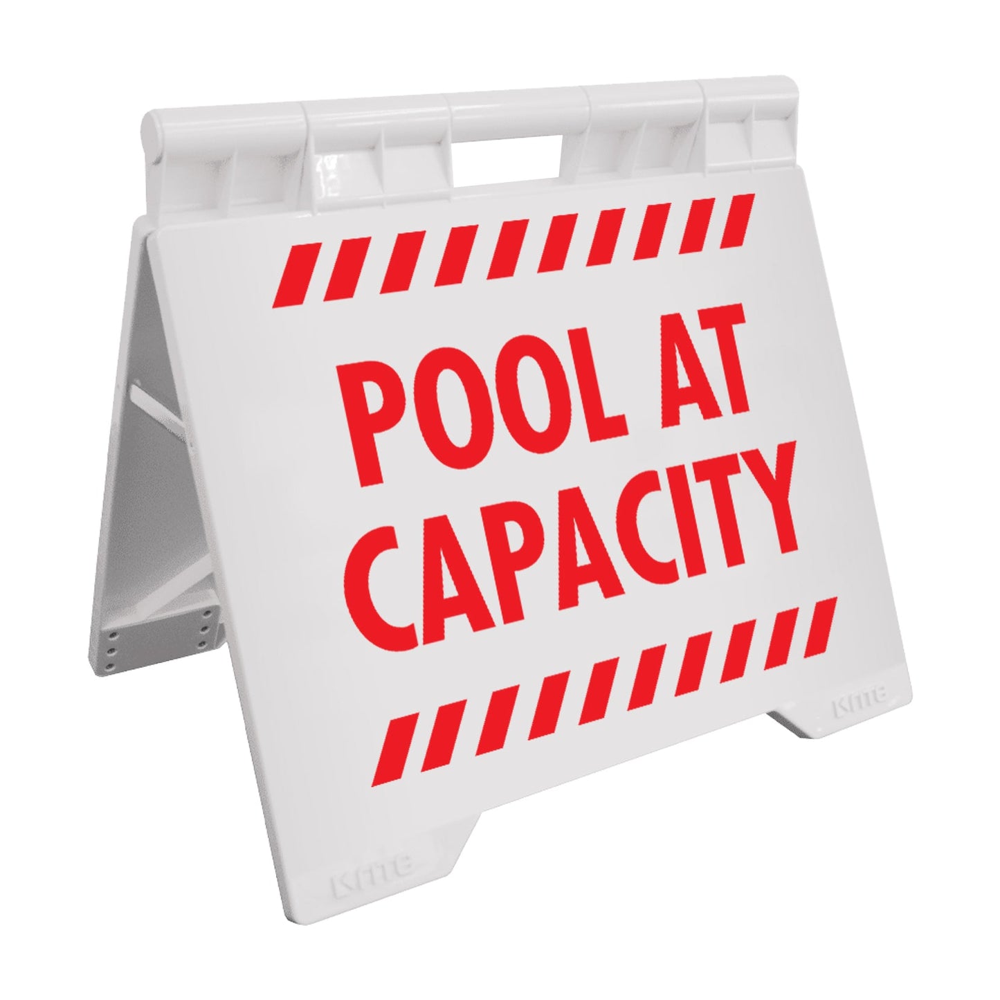 Pool At Capacity - Evarite A - Frame Sign - New Signs