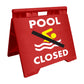 Pool Closed Symbol - Evarite A - Frame Sign - New Signs