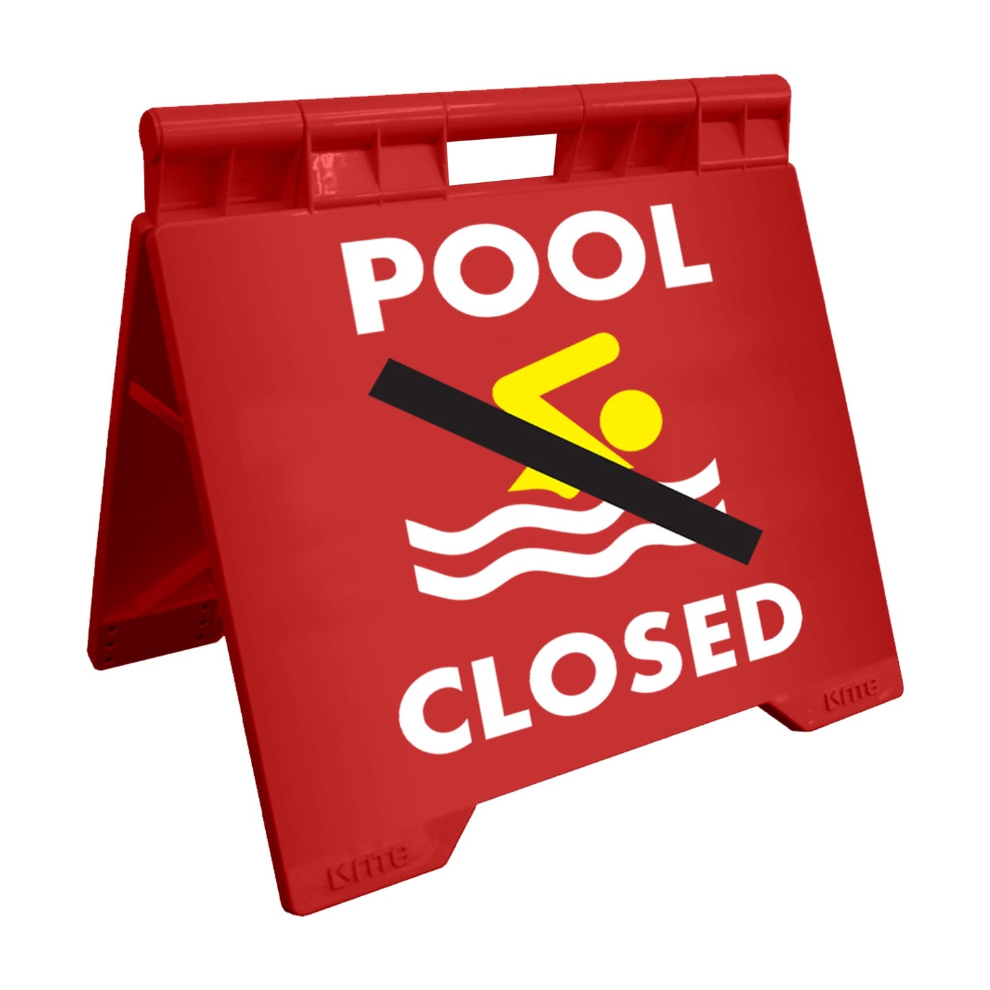 Pool Closed Symbol - Evarite A - Frame Sign - New Signs
