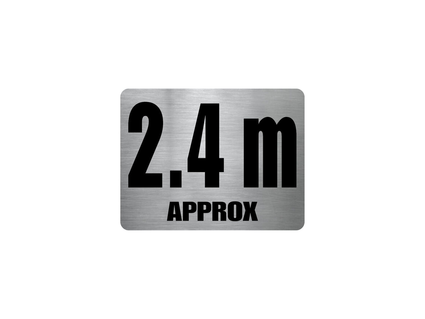 Pool Depth Approx Marker Stainless Steel Sign - New Signs