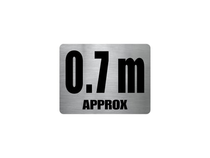 Pool Depth Approx Marker Stainless Steel Sign - New Signs