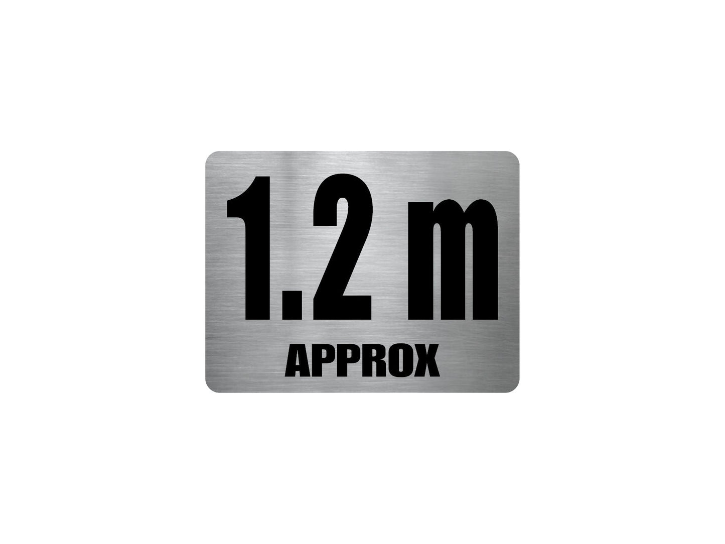 Pool Depth Approx Marker Stainless Steel Sign - New Signs