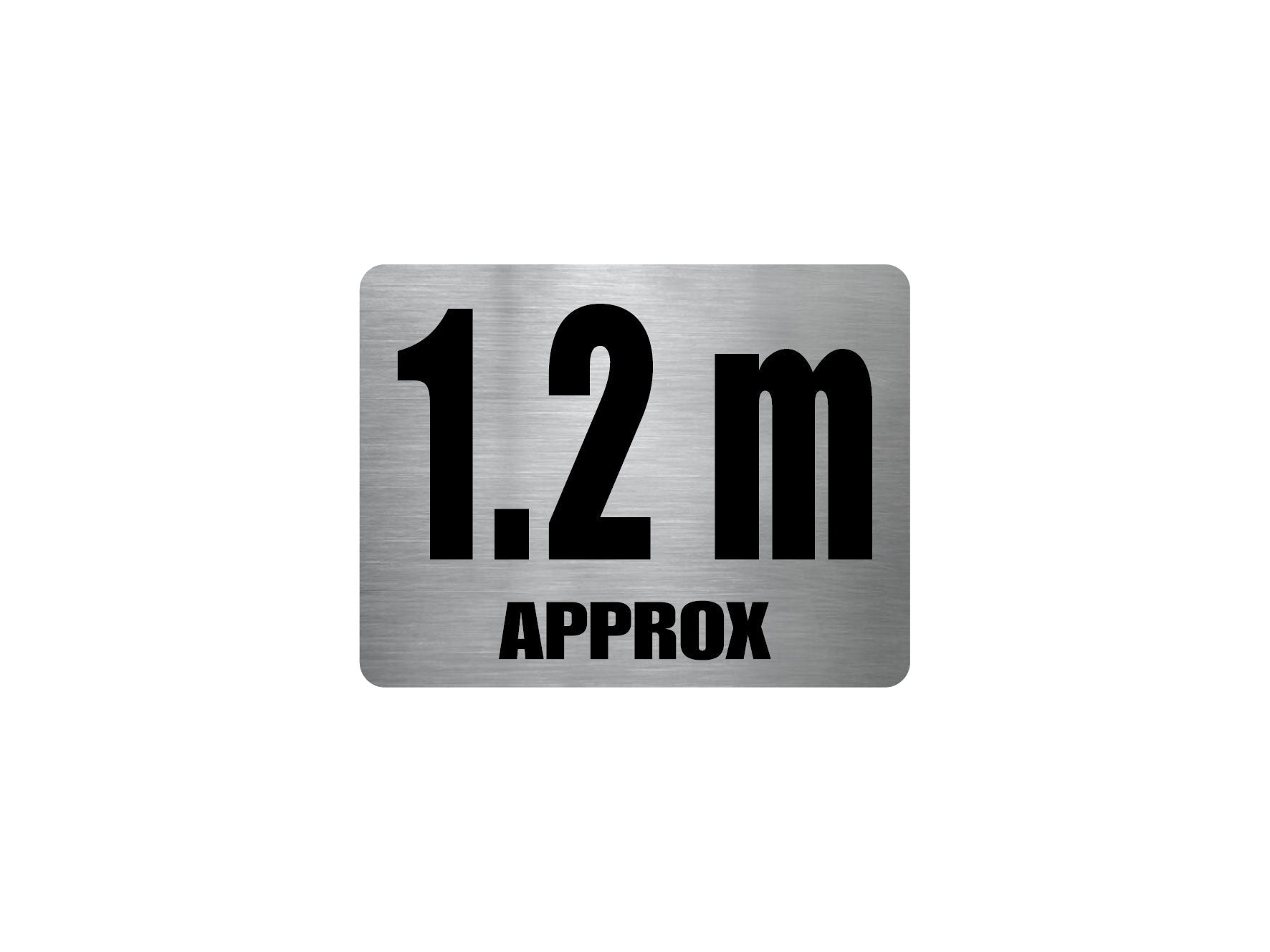 Pool Depth Approx Marker Stainless Steel Sign - New Signs