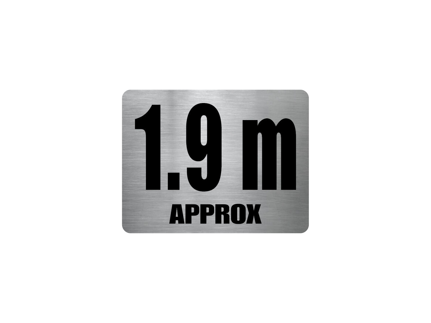 Pool Depth Approx Marker Stainless Steel Sign - New Signs