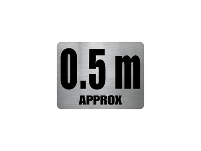 Pool Depth Approx Marker Stainless Steel Sign - New Signs
