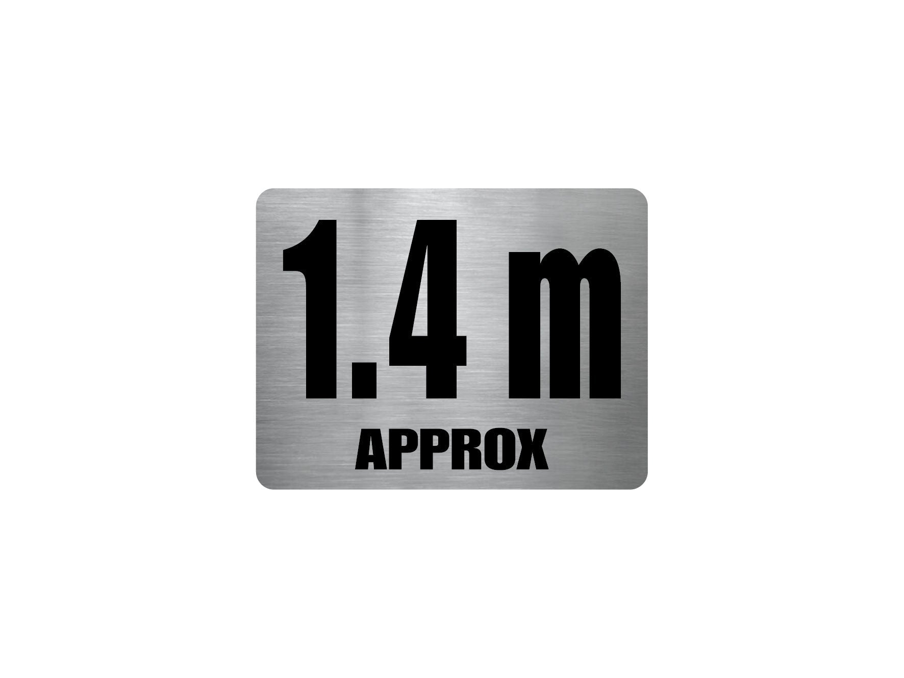 Pool Depth Approx Marker Stainless Steel Sign - New Signs