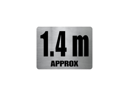 Pool Depth Approx Marker Stainless Steel Sign - New Signs