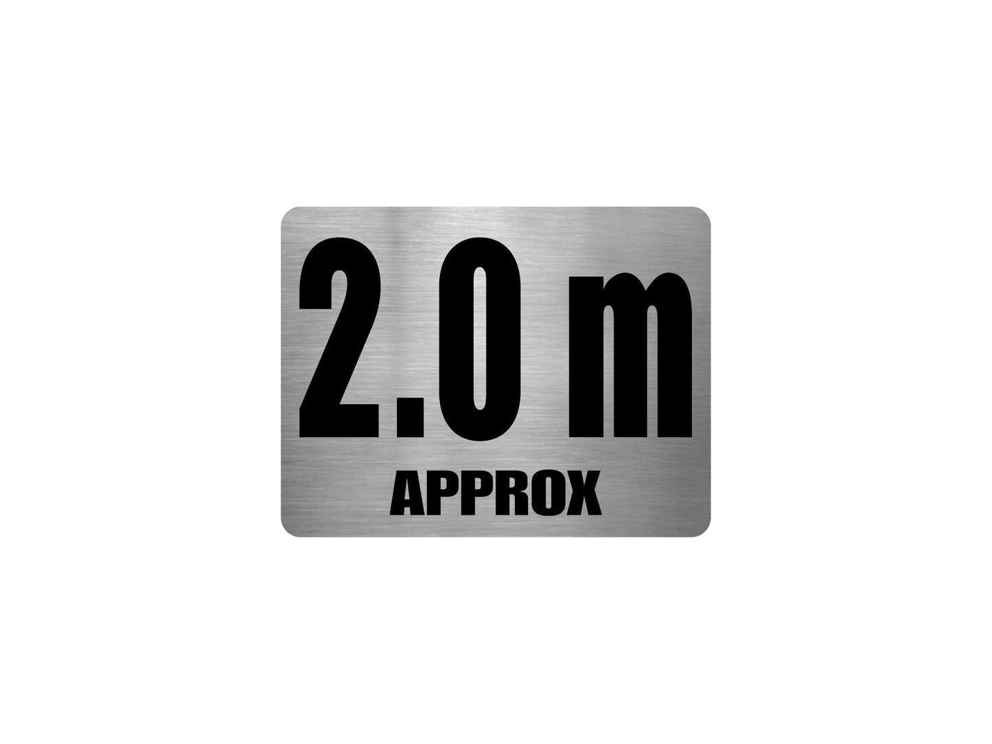 Pool Depth Approx Marker Stainless Steel Sign - New Signs