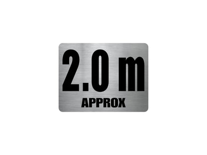 Pool Depth Approx Marker Stainless Steel Sign - New Signs