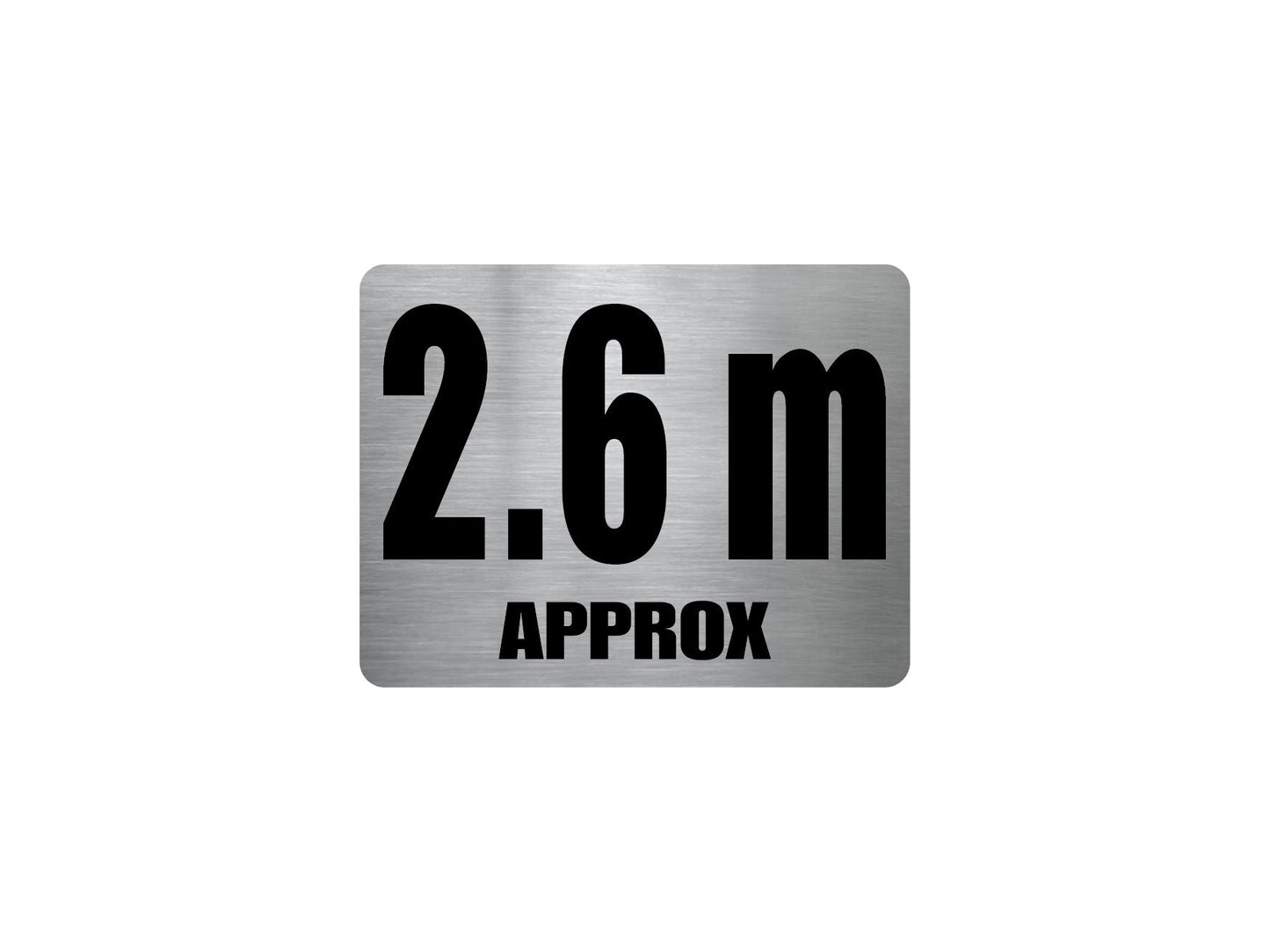 Pool Depth Approx Marker Stainless Steel Sign - New Signs