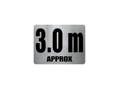 Pool Depth Approx Marker Stainless Steel Sign - New Signs