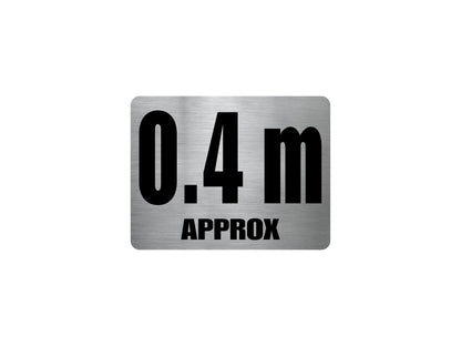 Pool Depth Approx Marker Stainless Steel Sign - New Signs